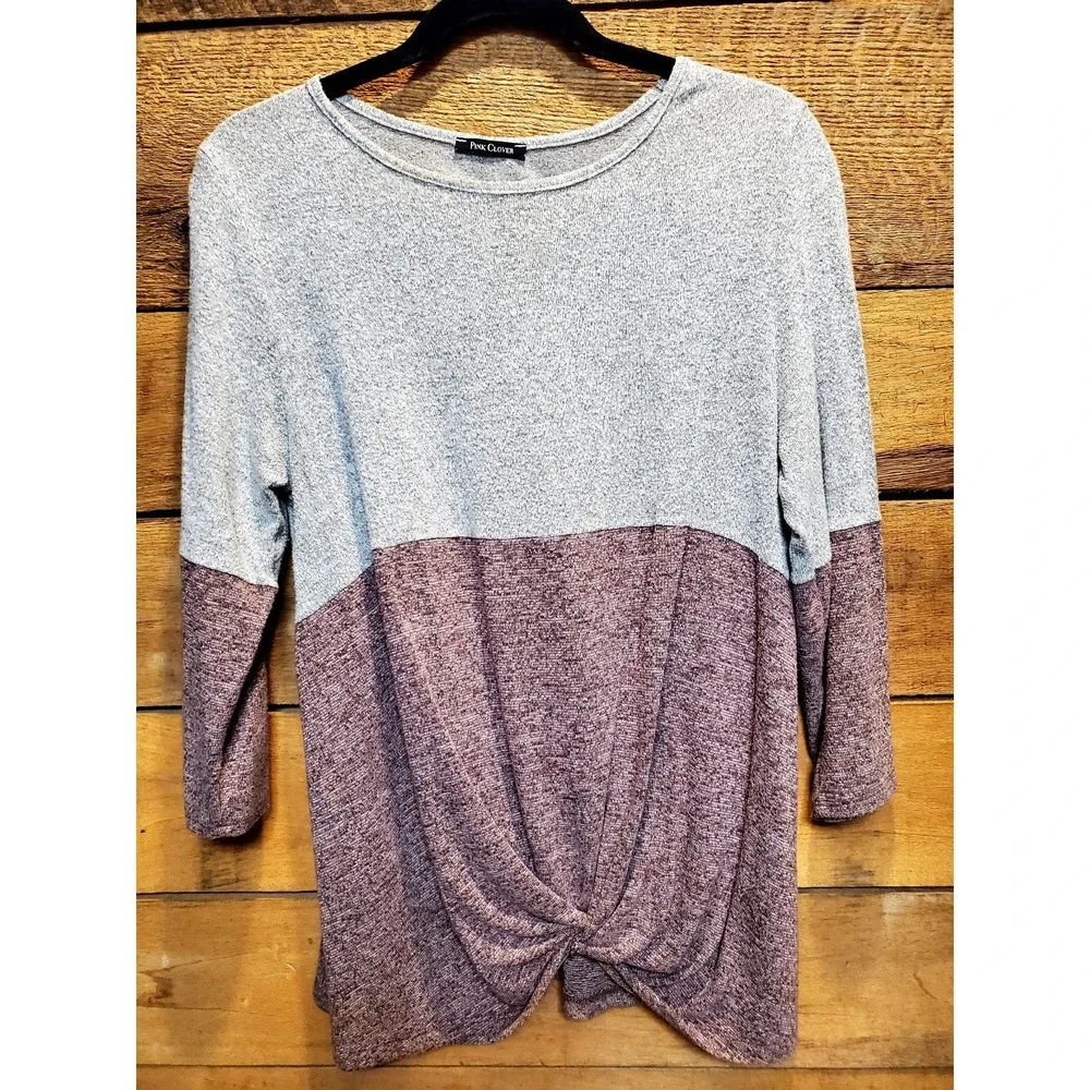 Pink Clover Long Sleeved Sweater Shirt